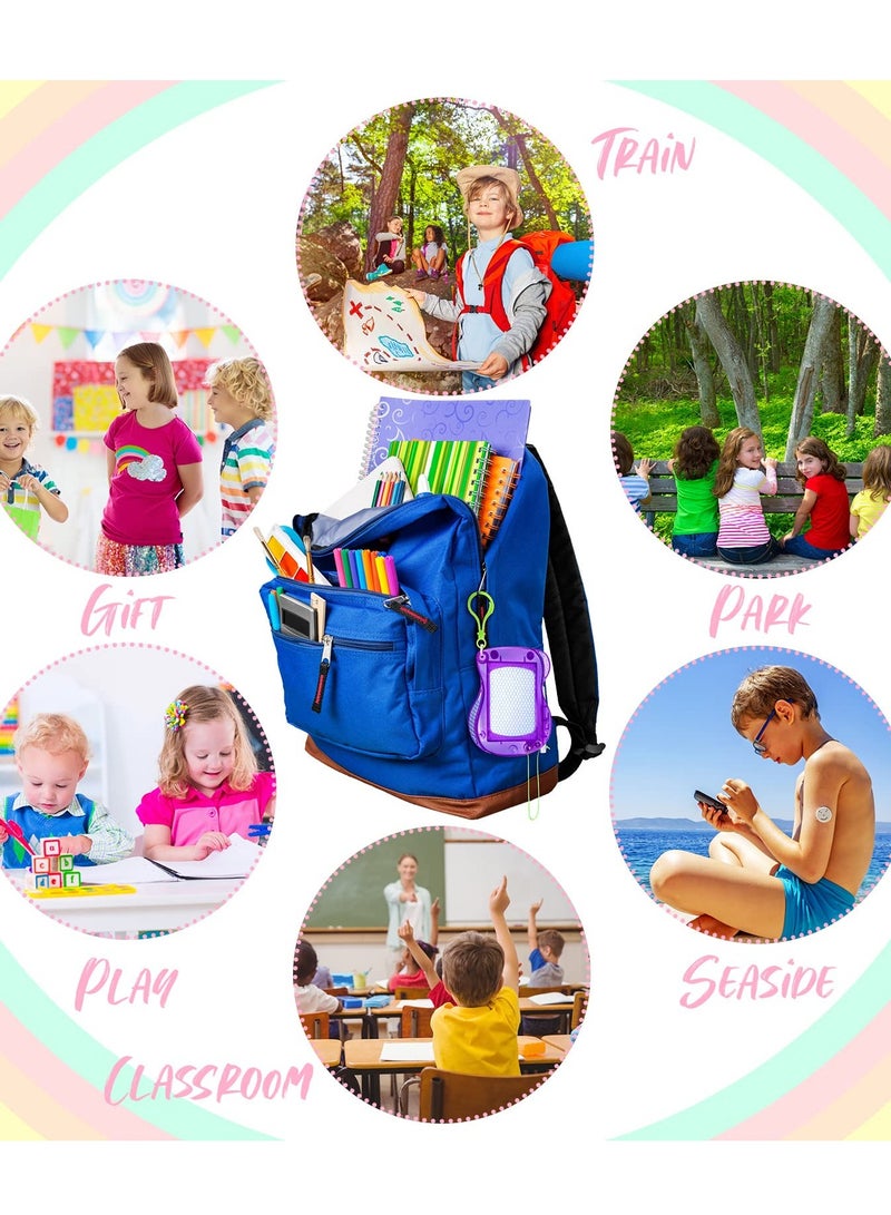 Mini Magnetic Drawing Boards, 8 Pieces Doodle Boards Backpack Keychain Clip Drawing Boards Erasable Sketch Pad for Kids Art Supplies Party Favors Goodie Bag Filler - Image 5