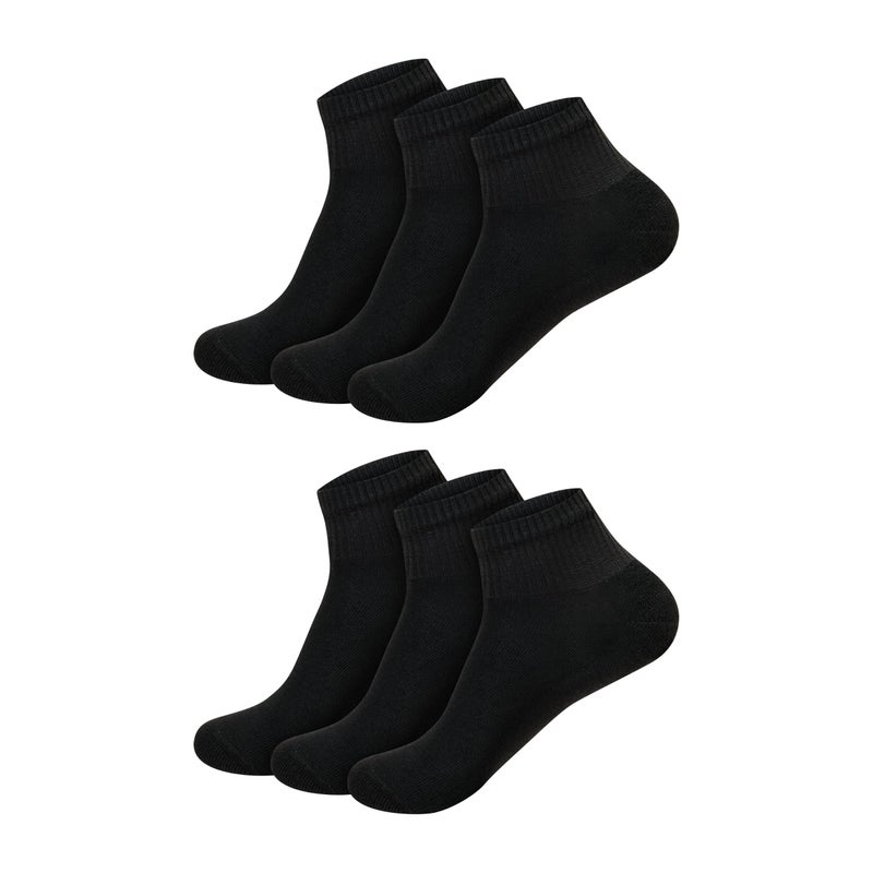 Hanes Ultimate Women's 6-Pack Comfort Toe Seamed Ankle Socks - Image 1