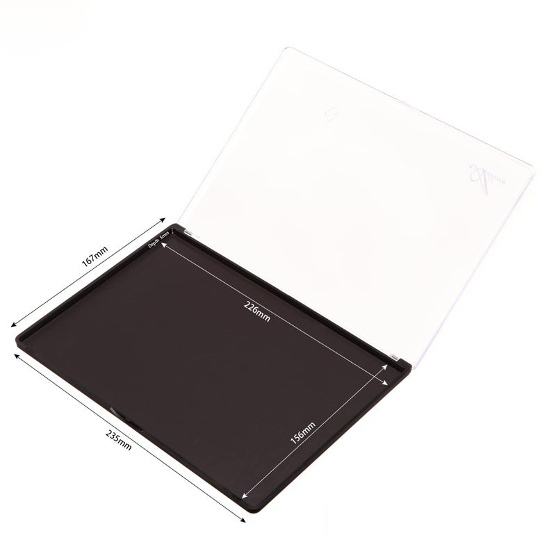 Allwon Large Empty Magnetic Transparent Plastic Makeup Palette for Eyeshadow Lipstick Blush Powder - Image 2