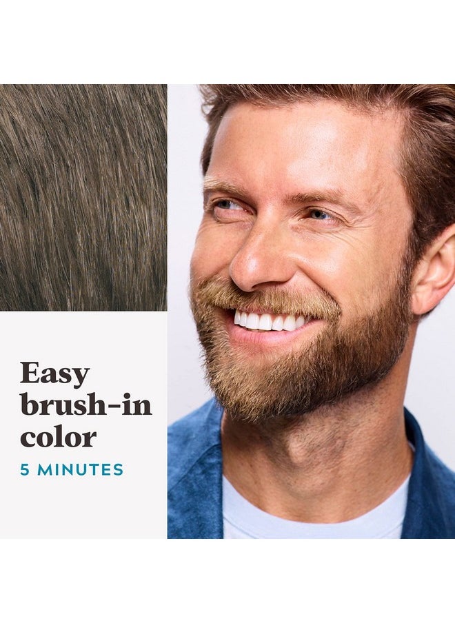 Just For Men Mustache & Beard Beard Dye For Men With Brush Included For Easy Application With Biotin Aloe And Coconut Oil For Healthy Facial Hair Medium Brown M35 Pack Of 1  - Image 5