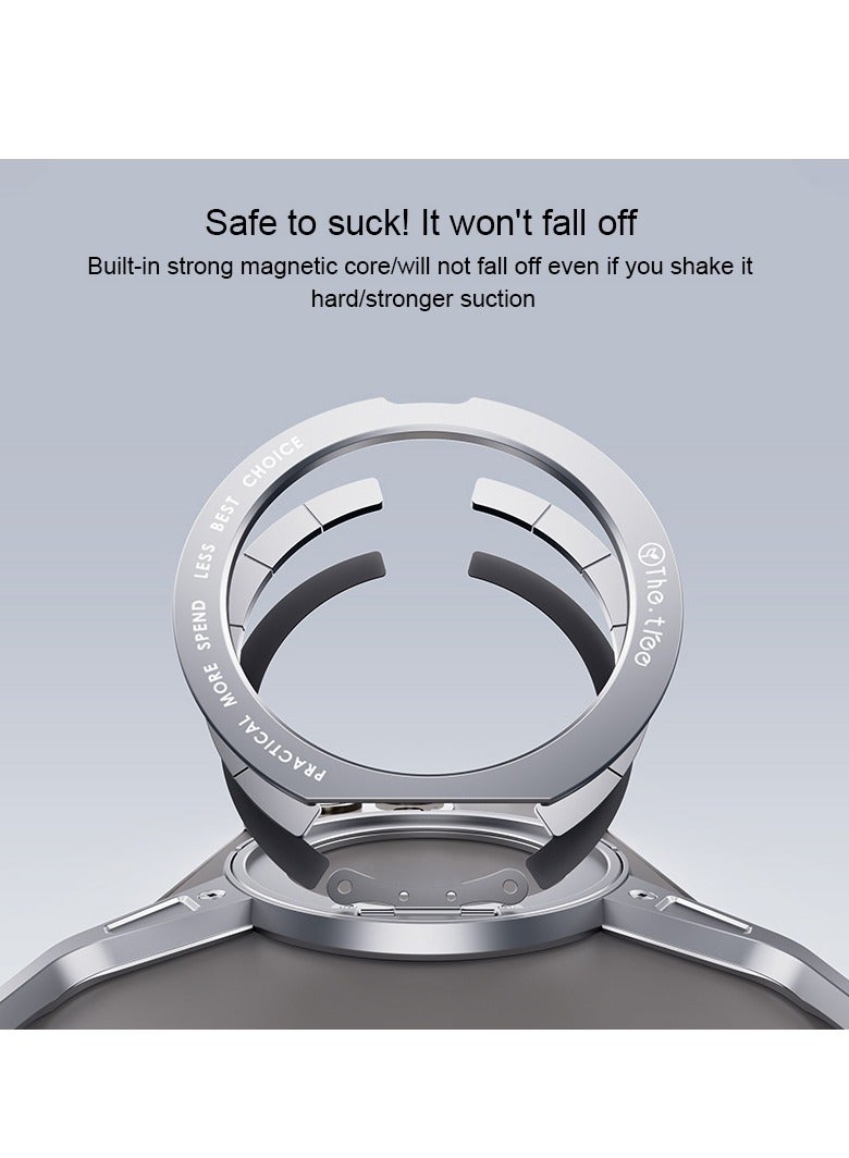 16 Pro Magnetic Aluminium Alloy 360° Stand Metal Frameless Phone Case for iPhone 16 Pro | X Shape Shockproof Bumper Cover | Slim & Durable Rimless Magnetic Case - Image 3