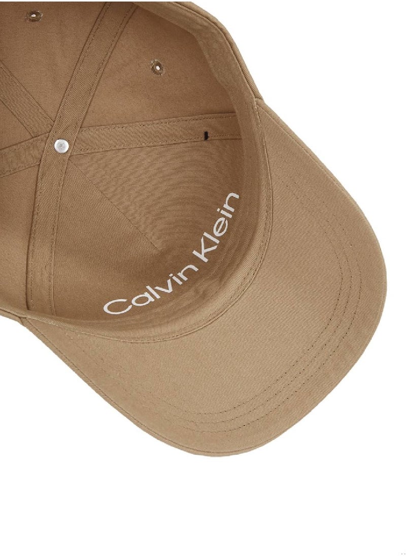 CALVIN KLEIN Men's  Twill Cap - Cotton, Beige  - Image 3