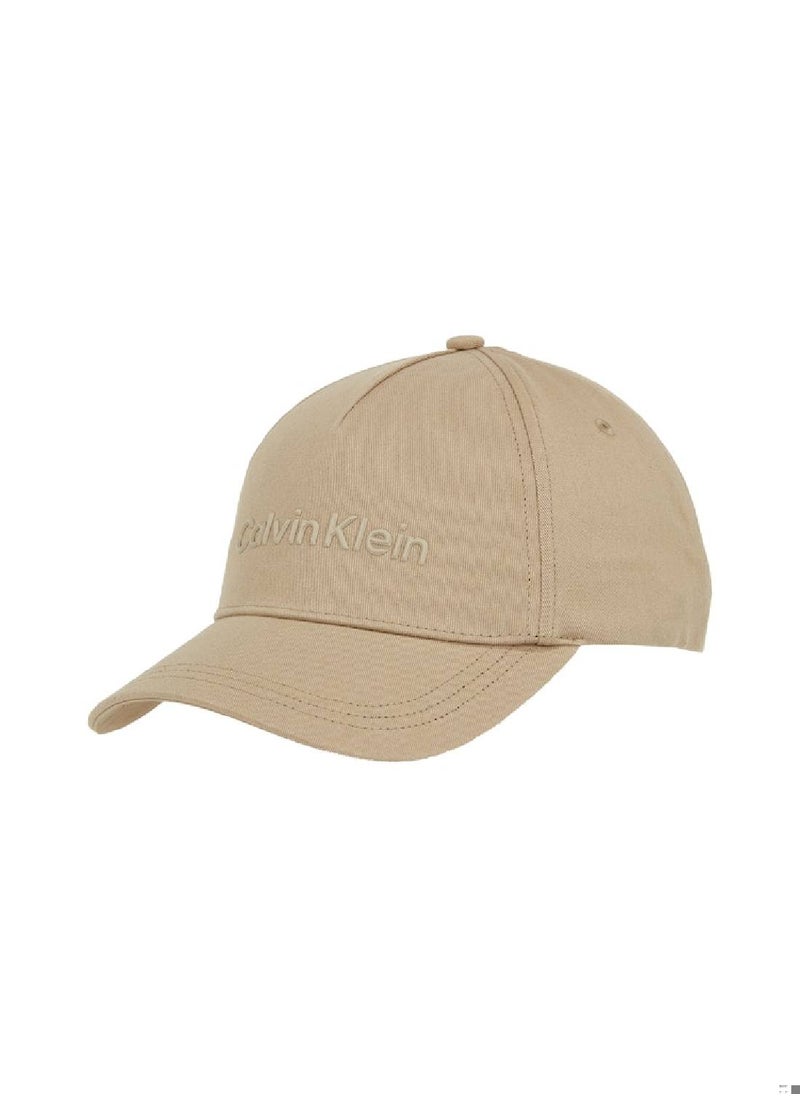 CALVIN KLEIN Men's  Twill Cap - Cotton, Beige  - Image 1