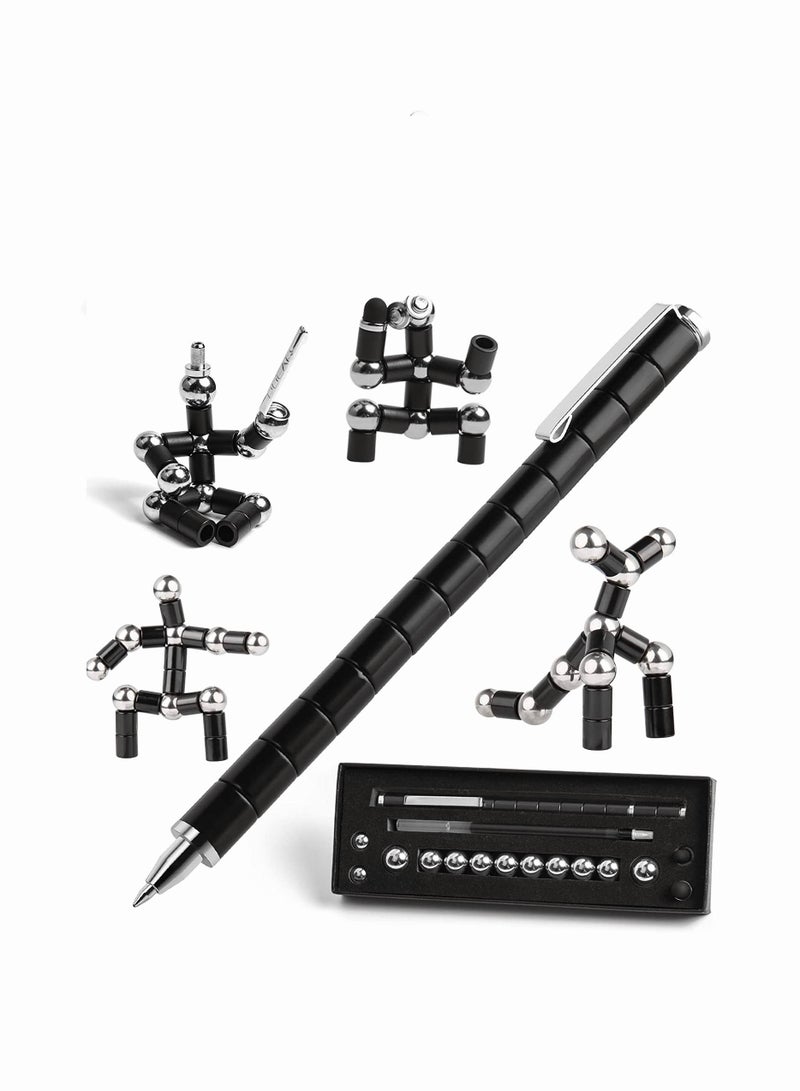 Toy Pen, Decompression Magnetic Metal Pen, Multifunction Writing Magnet Ballpoint Pen, Gift for Kids or Friends - Image 1