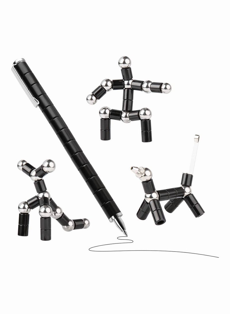 Toy Pen, Decompression Magnetic Metal Pen, Multifunction Writing Magnet Ballpoint Pen, Gift for Kids or Friends - Image 4