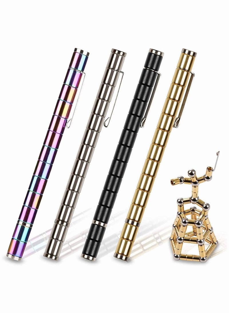 Toy Pen, Decompression Magnetic Metal Pen, Multifunction Writing Magnet Ballpoint Pen, Gift for Kids or Friends - Image 3