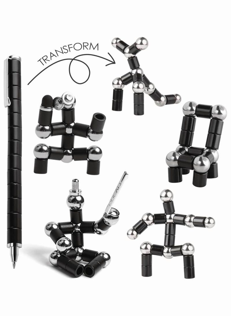 Toy Pen, Decompression Magnetic Metal Pen, Multifunction Writing Magnet Ballpoint Pen, Gift for Kids or Friends - Image 2