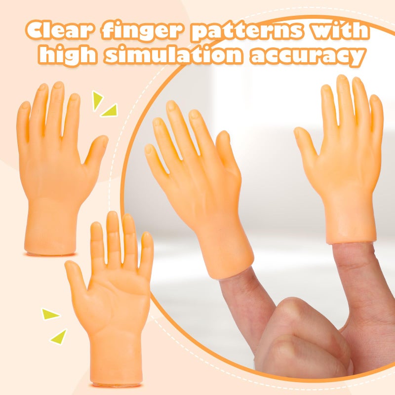 estardaa 30 pcs Tiny Hands Finger Puppets, Mini Hands Little Small Hands Mini Thing Gag Performance Funny Fingers for Puppet Show Gifts Classroom Prizes Party Favors for Kids (7 Styles) - Image 4