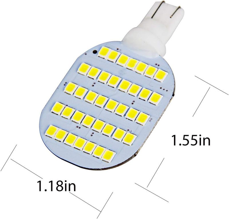 GRB Super Bright T10 921 922 912 LED Bulbs for 12V RV Ceiling Dome Light RV Interior Lighting Trailer Camper, White 600 Lumens (Pack of 10) - Image 2