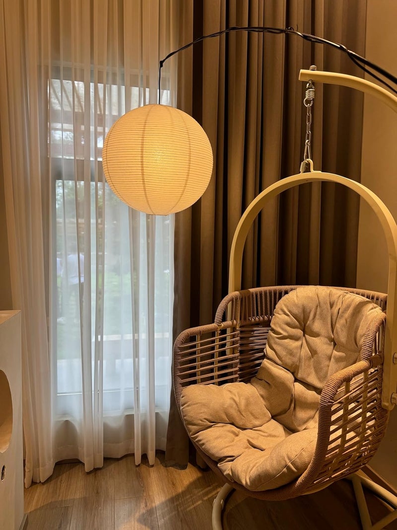 Japanese-style Noguchi paper art ball chandelier living room restaurant cafe B & B clothing store decoration Internet celebrity lampshade - Image 4
