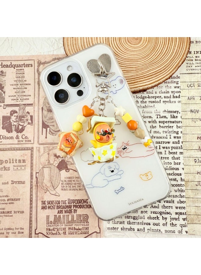 NIBEMINENT Phone Charm/ Chain Strap for Women Girls， Cute Cartoon Characters Cell Phone Case Lanyard Wrist Strap 