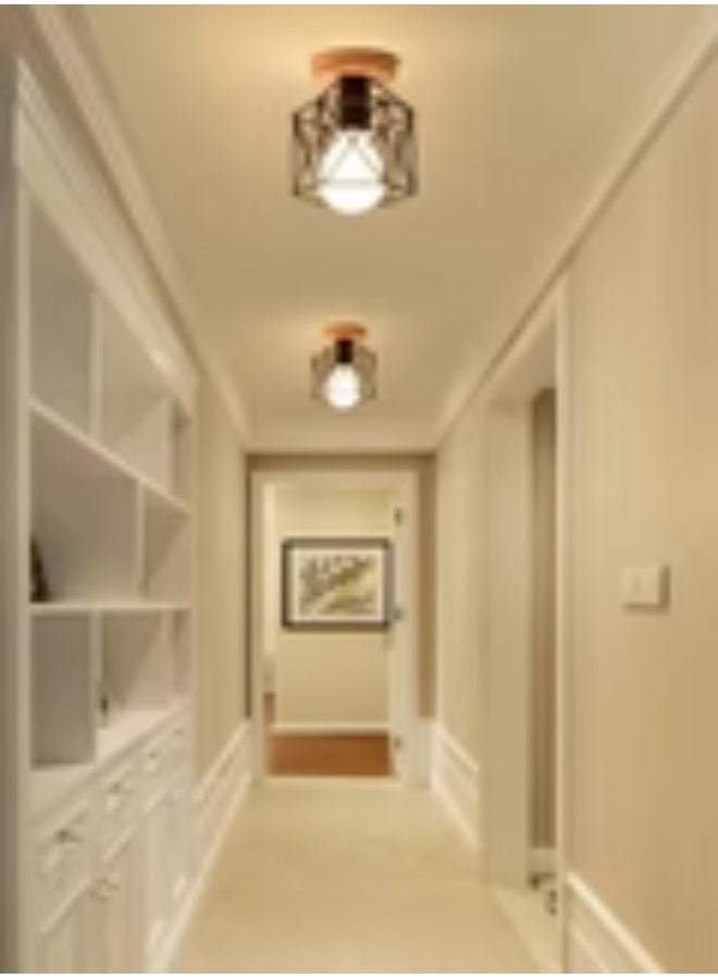 أضف لمسة عصرية إلى الردهة أو المدخل الخاص بك مع ضوء السقف الهندسي هذا. - Image 2