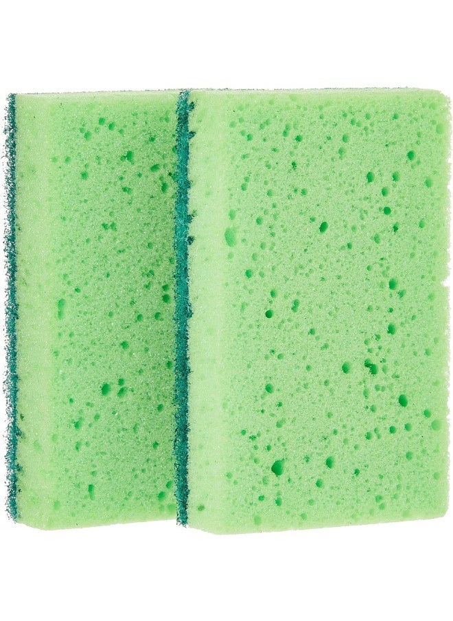 Vileda Ultra Fresh Med Foam Dishwashing Scourer, Antibacterial, High Absorption, Hygienic, Long-Lasting, Green, 2 Pcs - pzsku/Z6F5B91D063B808B19AD9Z/45/_/1729154744/f9cb2289-4f94-450e-9274-34de263c18f8