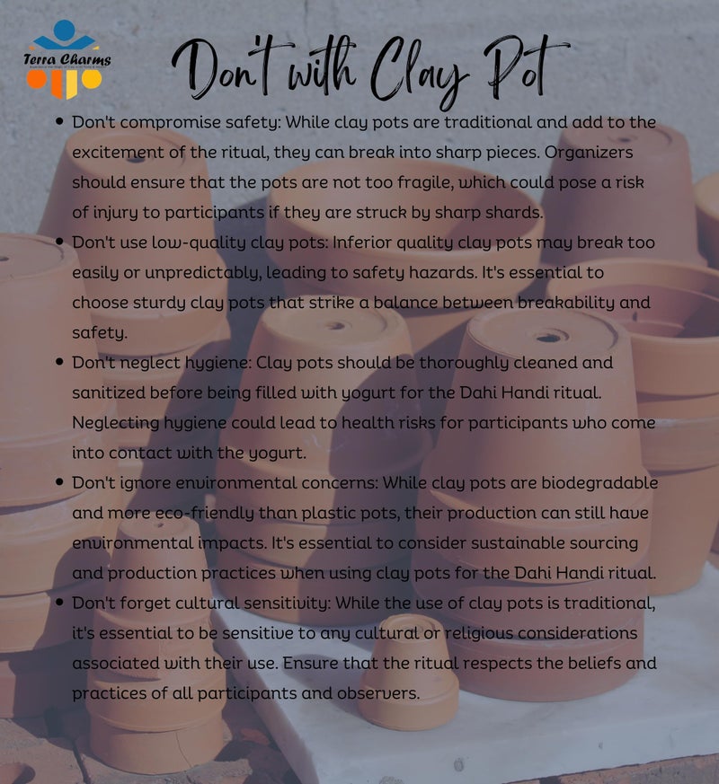 Terra Charms Clay Pot forServing & Cooking PurposeRogan Gosht MuttonBowl Clay Handi for Kitchen, Safe, Lightweight & Durable Clay Dahi Handi, Brown Colour 1LTR (Pack of 1) - Image 5