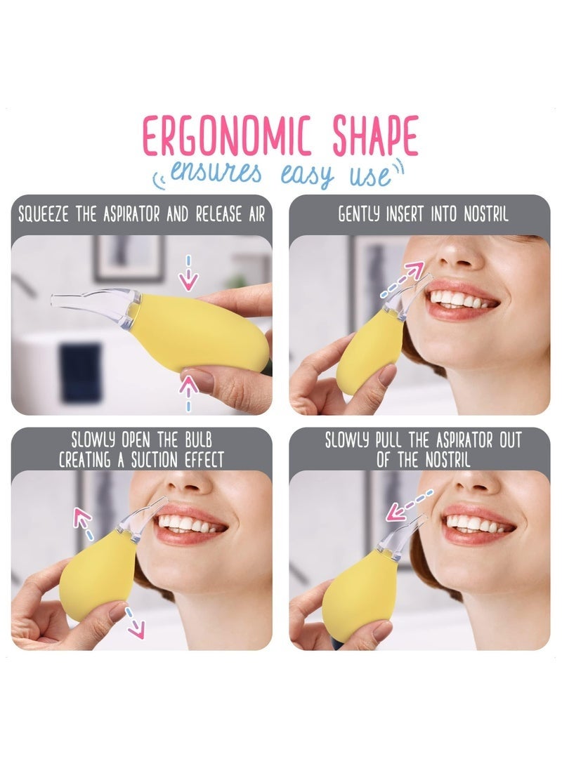 DURKU 3 Pack Newborn Baby Nose Sucker, Ear Cleaner Toddler Food, Baby Medicine Dispenser, Infant Congestion Relief, Nose Aspirator for Babies Nose, Wash Baby Snot Sucker - Image 3