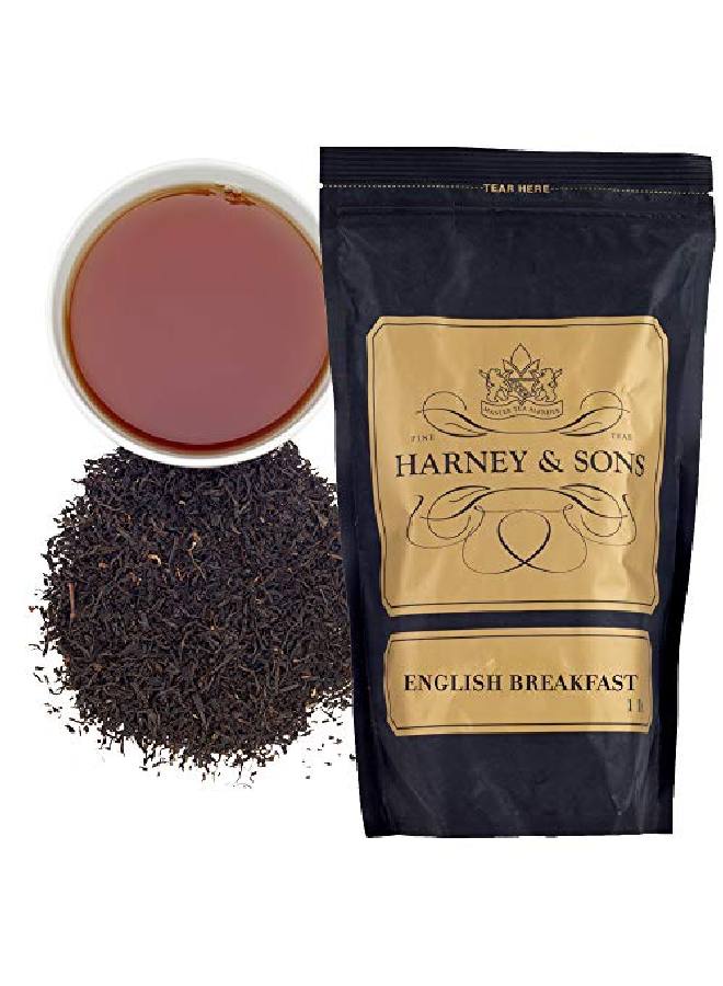 HARNEY & SONS English Breakfast Tea 16Oz Bag Of Loose Black Tea - Image 1
