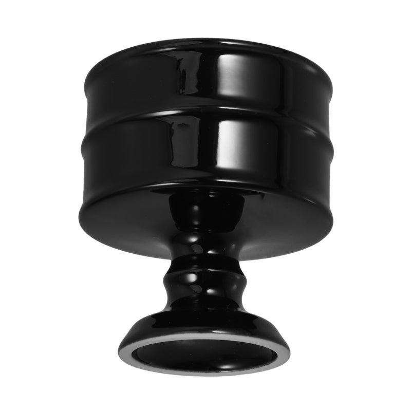 150ml Ceramic Candle Holder High Footed Candle Stand Dessert Cup Candlestick Holders for Wedding Dinning Party Home Decor Coffee Table and Dining Black - Image 5