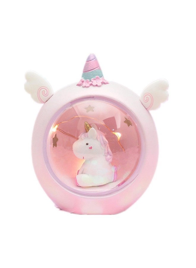 Generic - Unicorn Style Lamp Pink,Cartoon Night Lamp Table Lamp Kids Night Light Night Light for Kids Battery Operated Night Light Night Lights for Kids Decorative Night Lights Unicorn Lamp Desktop Child Pink - Image 1