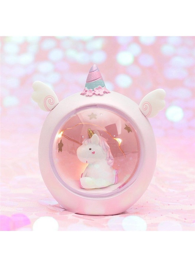 Generic - Unicorn Style Lamp Pink,Cartoon Night Lamp Table Lamp Kids Night Light Night Light for Kids Battery Operated Night Light Night Lights for Kids Decorative Night Lights Unicorn Lamp Desktop Child Pink - Image 1