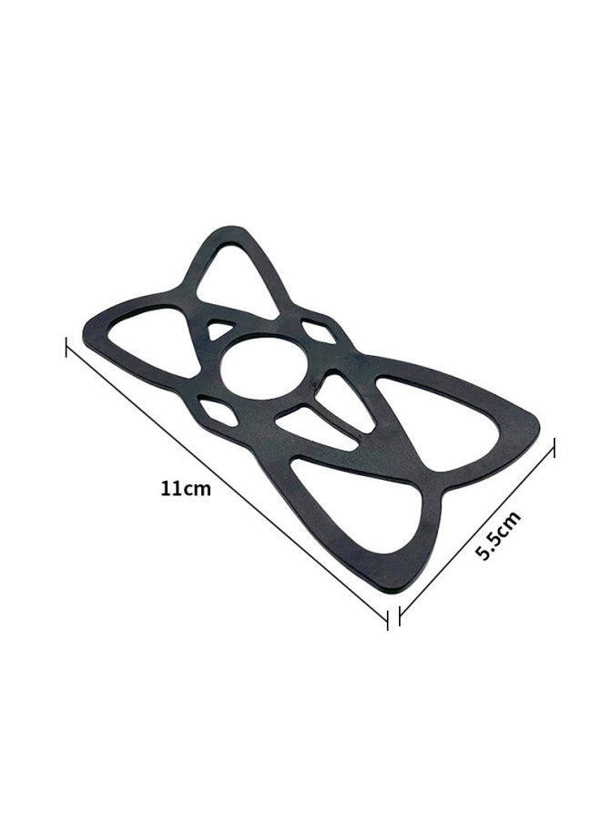 Outdoor Bicycle Silicone Belt Head Mounted Protective Cover Prevents Falling Mobile Phone Holder Crash Protection Accessories-Color:Black Anti-lost Net ] - Image 1