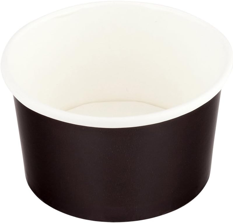 Restaurantware Coppetta 3 Ounce Paper Cups 50 Durable To Go Cups  Lids Sold Separately Disposable Black Paper Dessert Cups Freezable For Cafes And Restaurants  Restaurantware - Image 2