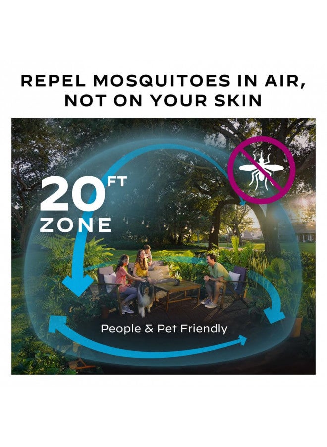 THERMACELL Thermacell E55 E-Series Rechargeable Mosquito Repeller with 20 Mosquito Protection Zone; 2 Pack Bundle, Graphite; Includes 12-Hr Repellent Refill; Bug Spray Alternative; Scent Free  - Image 2