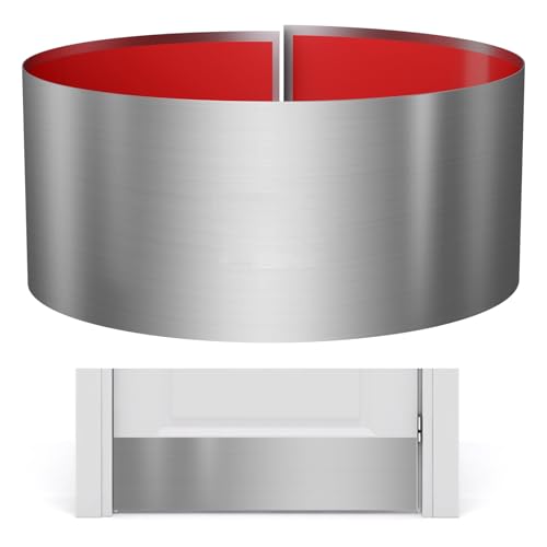 Sanbege Stainless Steel Door Kick Plate, 8" x 34" Door Push Plate, Self Adhesive Kickplate for 36" Doors Interior or Exterior (Brushed Nickel) - Image 1