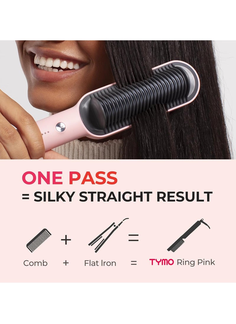 TYMO TYMO Ring Hair Straightening Brush TY.HC100.R – Pink  - Image 2
