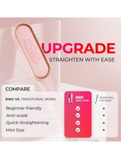 TYMO TYMO Ring Hair Straightening Brush TY.HC100.R – Pink  - Image 3