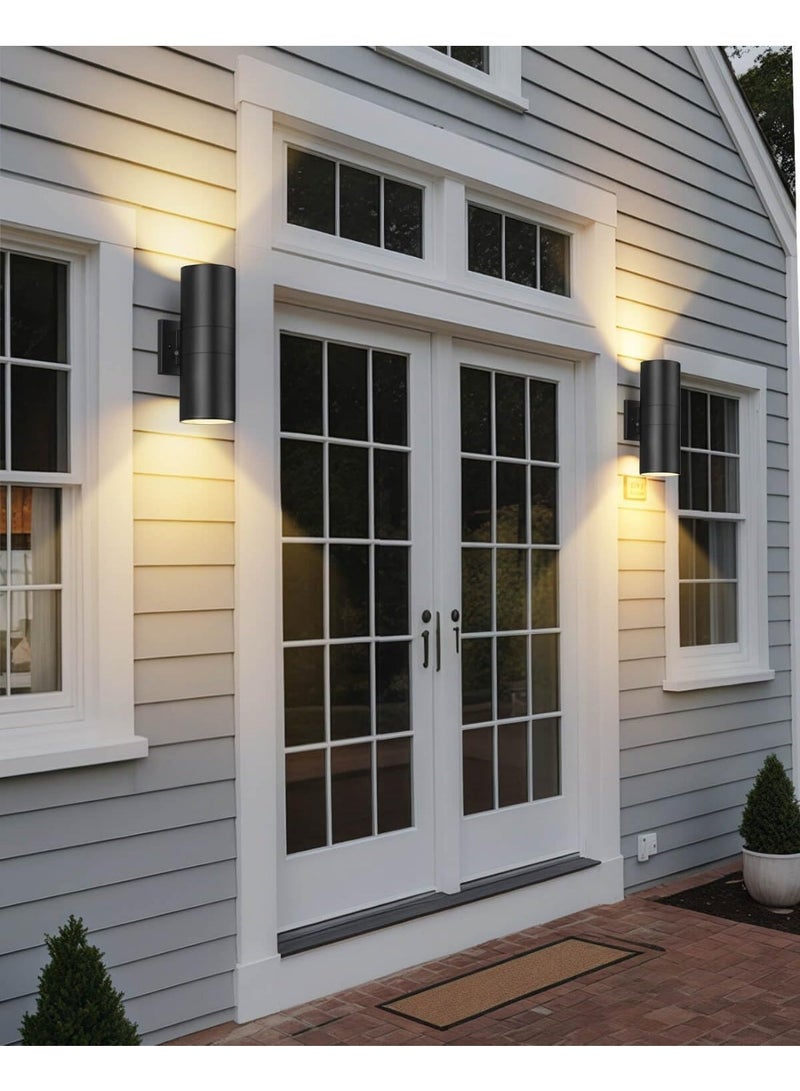 AFN Sleek modern wall-mounted light fixture with cylindrical design, dual-direction LED illumination for enhanced ambiance, ideal for indoor spaces like living rooms, hallways, or outdoor wall lighting setups - Image 4