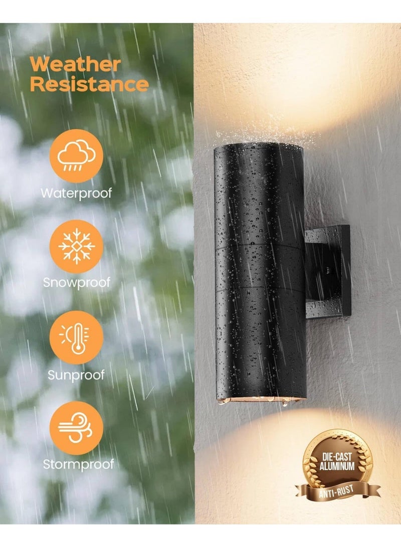 AFN Sleek modern wall-mounted light fixture with cylindrical design, dual-direction LED illumination for enhanced ambiance, ideal for indoor spaces like living rooms, hallways, or outdoor wall lighting setups - Image 3