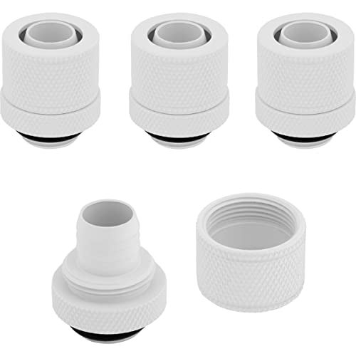 Corsair Hydro X Series XF Compression 10/13mm (3/8” / 1/2”) ID/OD Fitting Four Pack — White - Image 3