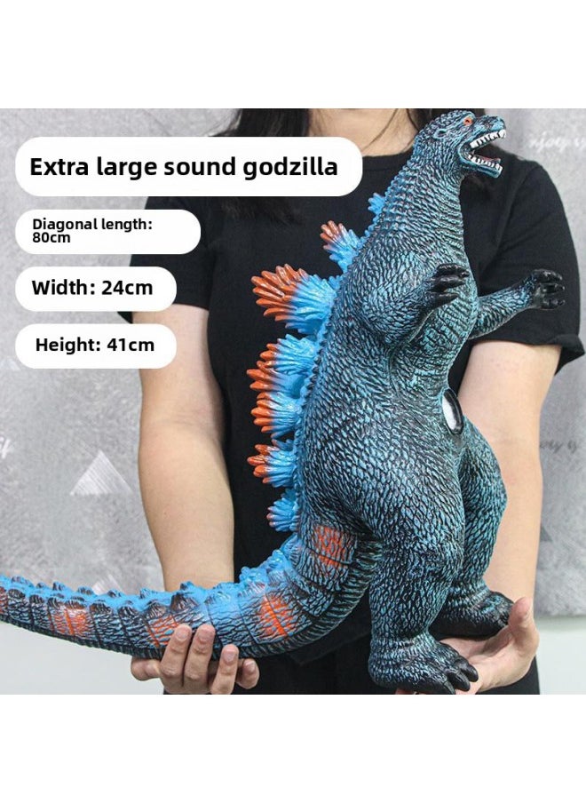 Generic - Dinosaur Toy Soft Rubber Super Large Simulation Tyrannosaurus Raptor Boy Children-Color:1m Grass Green Big Mac-Specifications:[edition 498] Story Music (selected By 70% Of People) - Image 1