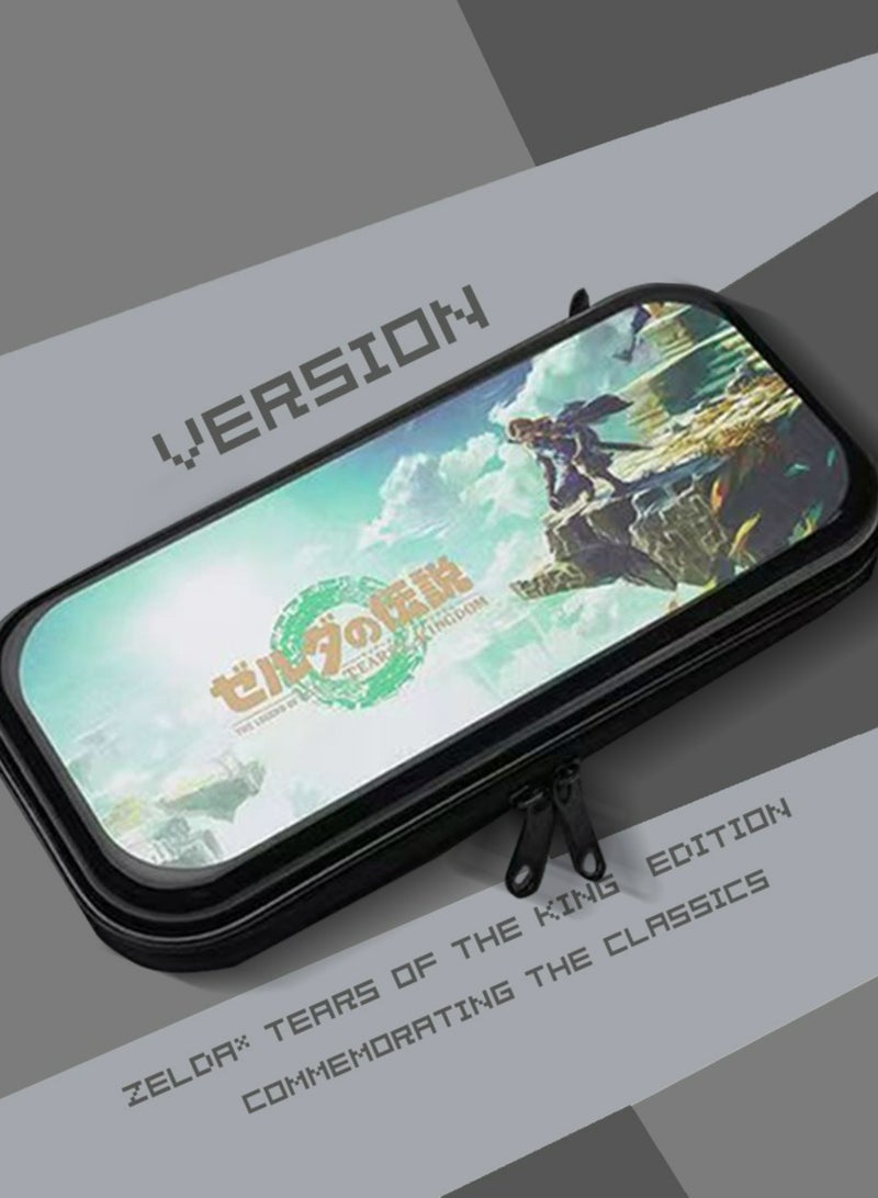 IINE Carrying Case Compatible with Nintendo Switch OLED Tears Kingdom Gaming Case with 10 Game Cards Holders, Portable Hardshell Protective Storage Bag Waterproof Console Accessories Case - Image 2