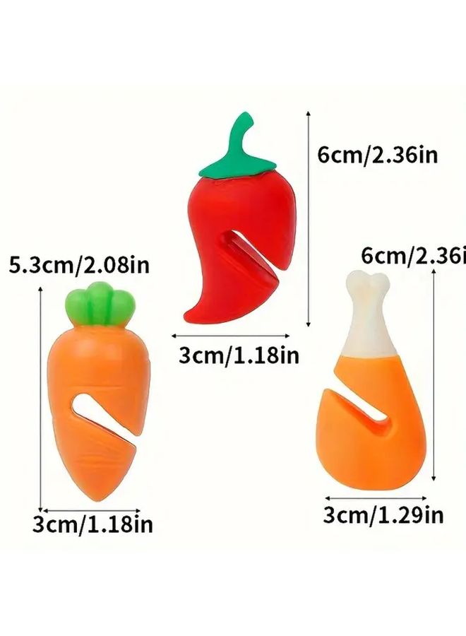 3pcs Transparent Silicone Pot Lid Holders High Temperature Resistant Anti Spill Clamps - Image 4