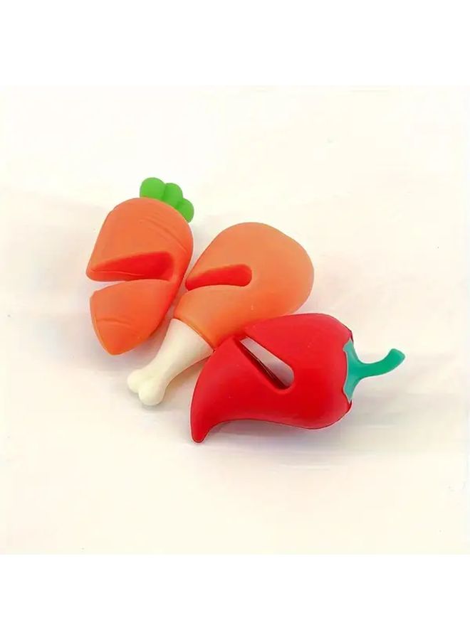 3pcs Transparent Silicone Pot Lid Holders High Temperature Resistant Anti Spill Clamps - Image 5