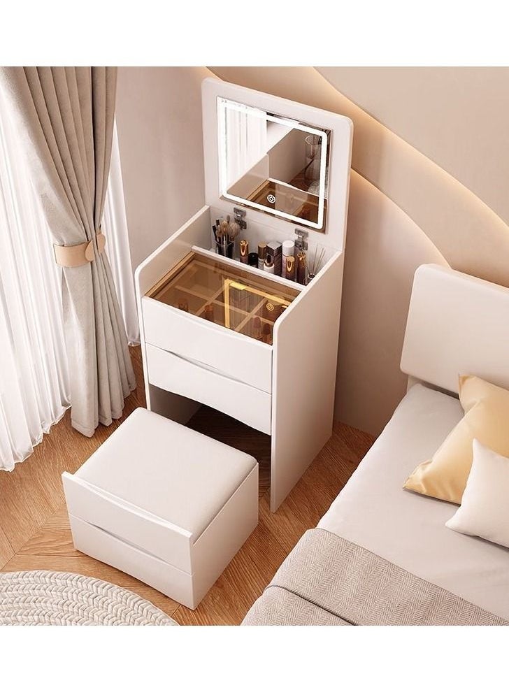 C&C Home Modern 3 in 1 Dresser Table with Mirror Vanity Lights and Drawers Storaage  - Image 2