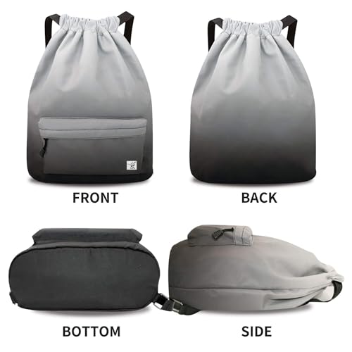 Risefit Waterproof Drawstring Bag Gym Bag Sackpack Sports Backpack for Men Women - Image 3