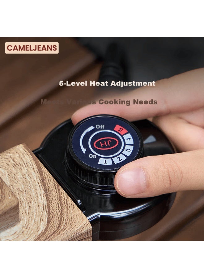 Cameljeans Dual-use Electric And Charcoal Tea Boiling Set Complete Barbecue Stove Outdoor Indoor White New Model - Image 3