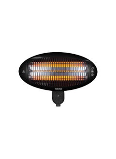TORNADO TORNADO Wall Mounted Halogen Heater 2000 Watt Black THH-2000W  - Image 1