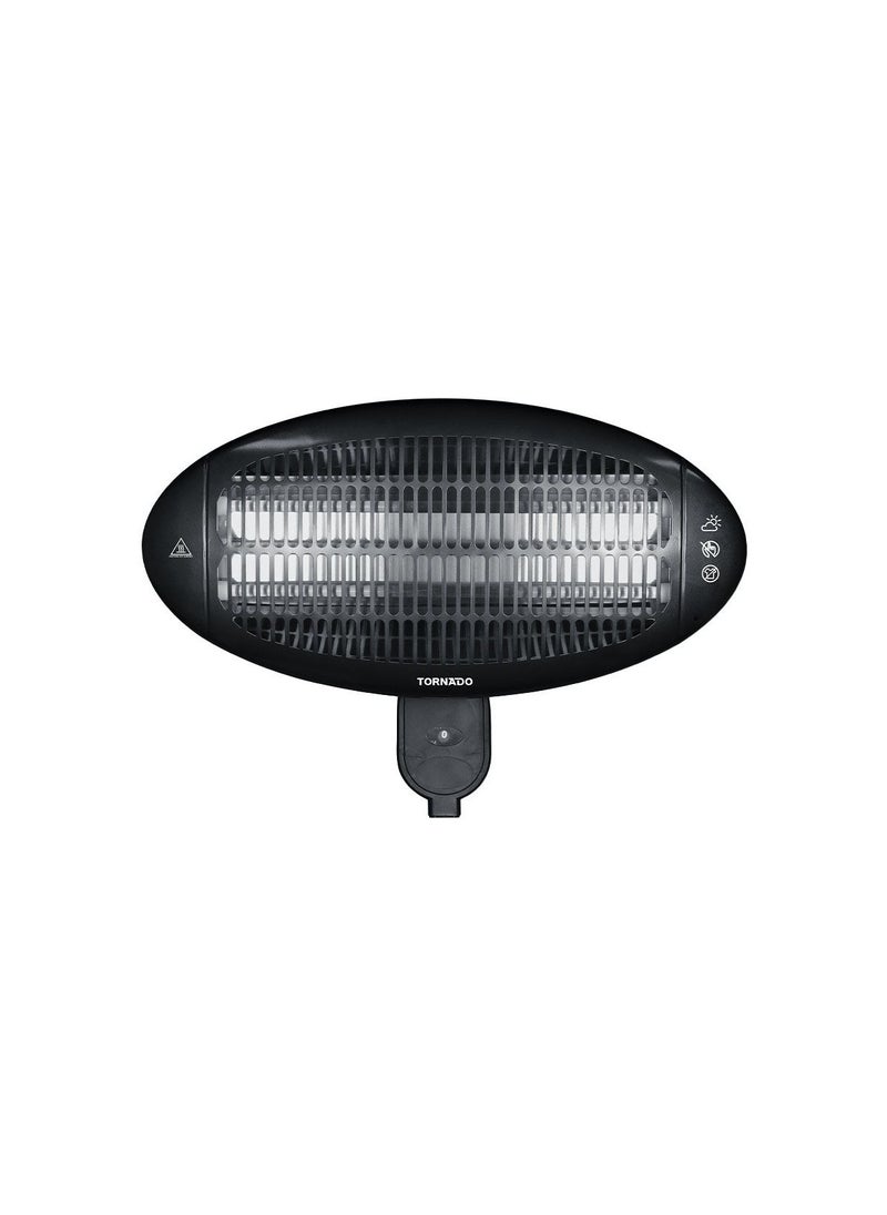 تورنيدو دفاية هالوجين تورنيدو حائطي 2000 وات أسود THH-2000W  - Image 2