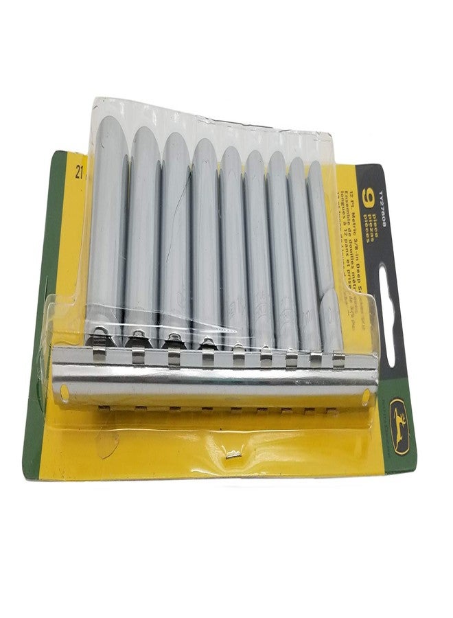 John Deere 9 Piece 12 PT Metric 3/8" Deep Socket Set - TY27808 - Image 2