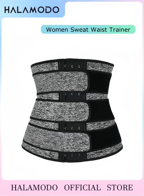 مشد خصر نسائي مع 3 أحزمة للتحكم في البطن وتشكيل الخصر وحزام بطن نحيف من النيوبرين للتمرين