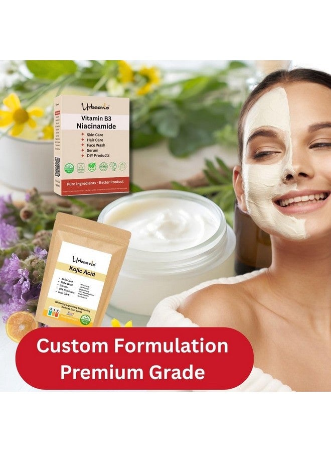 Urbaano herbal Kojic Acid & Niacinamide Powder for DIY Making Face Serum, Soap, Cream, Body Lotion & Face wash for Skin(50gm Kojic+100gm Niacinamide) - Image 5