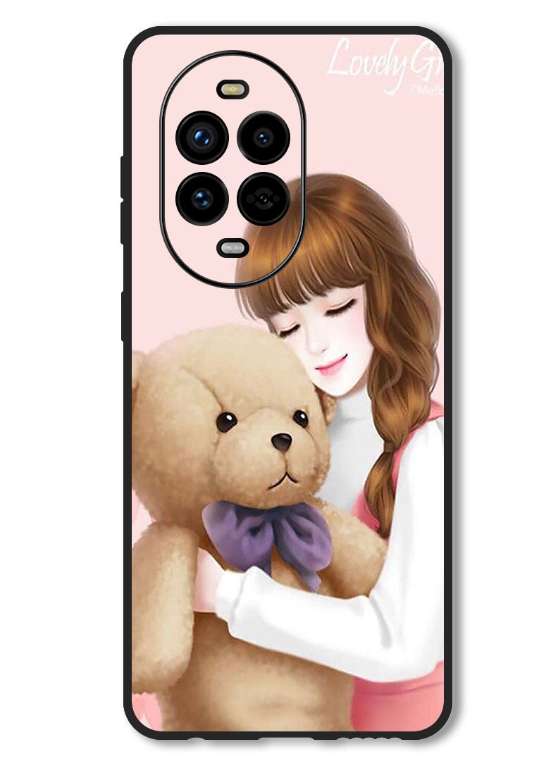 Theodor Case Compatible with Huawei Nova 13 Pro Protection Shockproof Bumper Cover Lovely Girl Witih Teddy - Image 1
