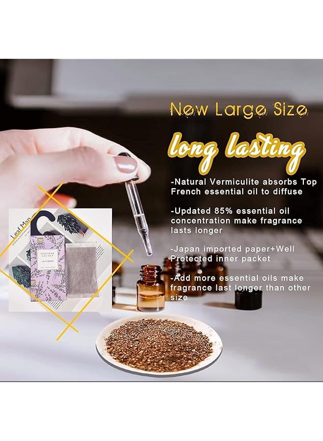 erorex Sandalwood Hanging Sachet Closet Deodorizer 1 Pack 12 Pcs Scent Sachet Drawer Freshener Closet Air Freshener Scented Deodorizer Freshener For Home Car Long Lasting Scented Sachets Smell Goods - Image 3