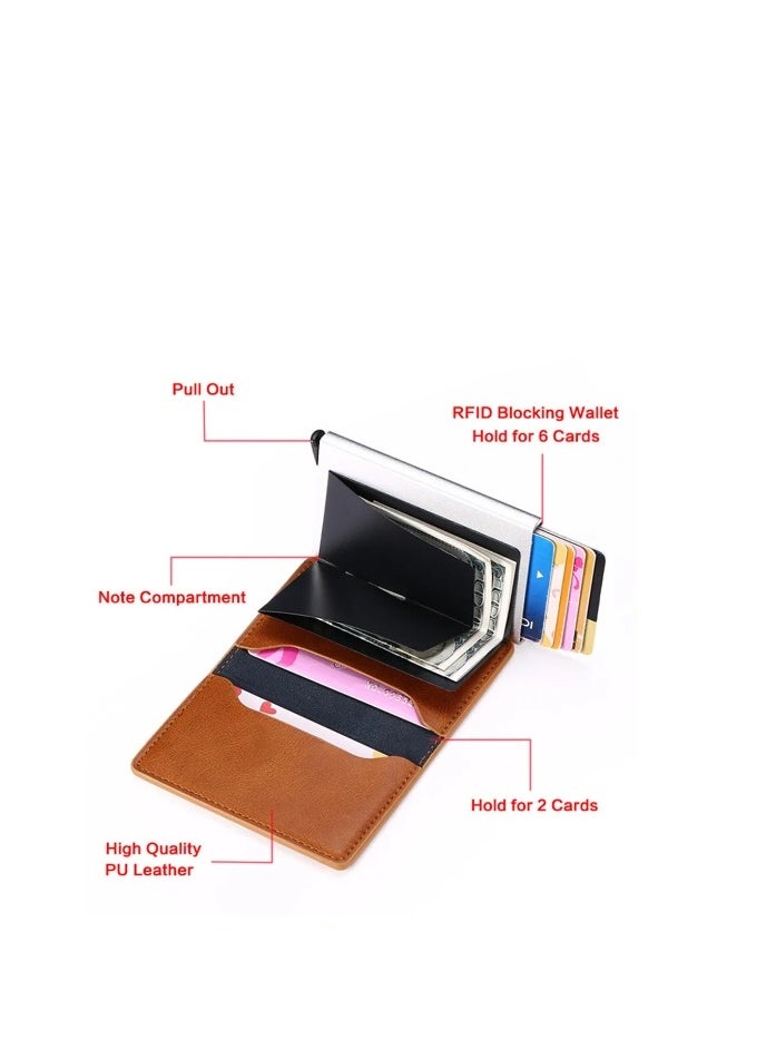 Generic Anti Rfid Credit Card Holder Smart Minimalist Wallet Pocket Men Women Slim Cardholder Bank Secure Creditcard Case Dropshipping  - Image 5