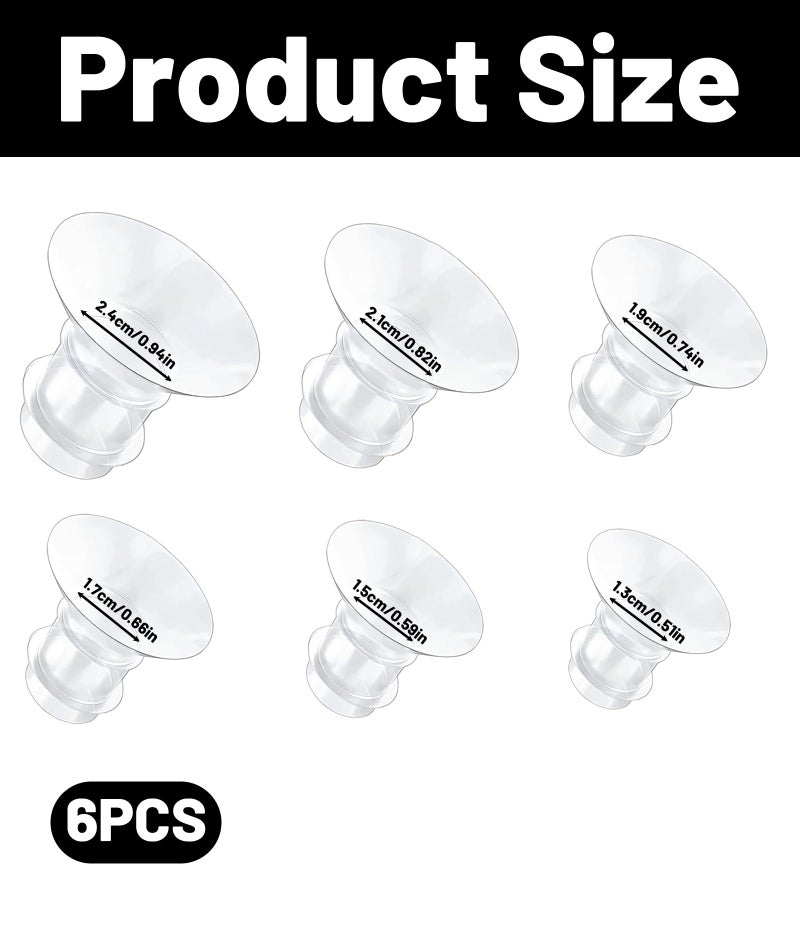 AGMITRAKA 6 Pcs flange insert for breast pump，spectra breast pump，Flange Insert for,Duckbill Valve Accessories, Flange Size for and, Essential for Nursing Mothers - Image 2