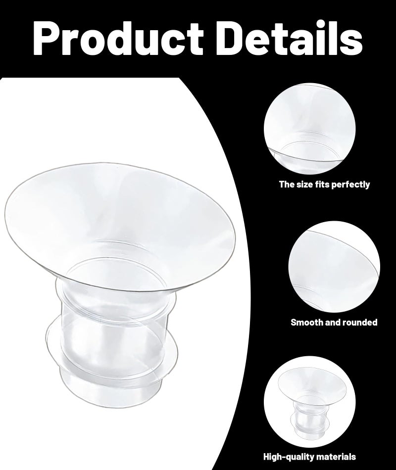 AGMITRAKA 6 Pcs flange insert for breast pump，spectra breast pump，Flange Insert for,Duckbill Valve Accessories, Flange Size for and, Essential for Nursing Mothers - Image 3