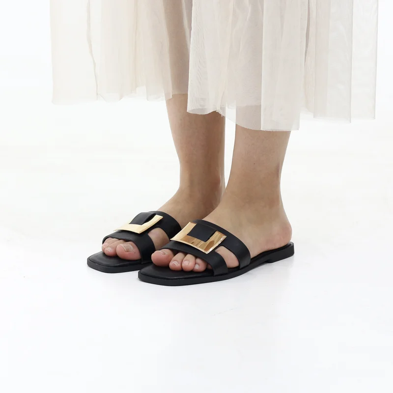 LAMARAPARIS FROST SLIP-ON FLAT SANDAL